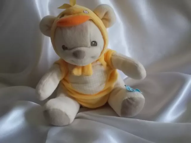 Doudou ours beige et jaune, Fisher Price, Nature Bearries