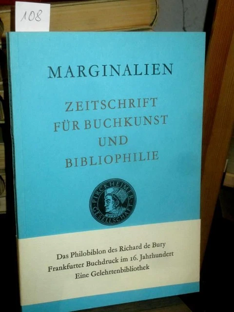 Marginalien 108 1987/4. Zeitschrift für Buchkunst und Bibliophilie (bis 1968: Bl