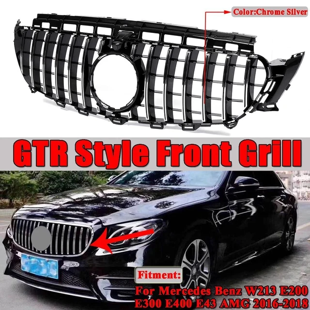 Griglia Anteriore AMG Diamond Gloss Black Per Mercedes Classe A W176 A250 Pre-LCI 2012-15 – ABS E PP Con Protettivo UV