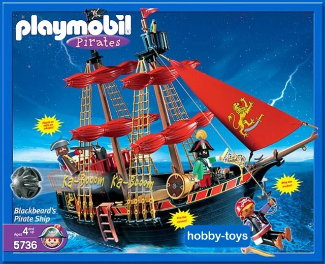 Playmobil – Vaisseau Des Flibustiers – 4424 – Bateau Pirate Avec Figurines – Jouet De Construction – Dès 4 Ans