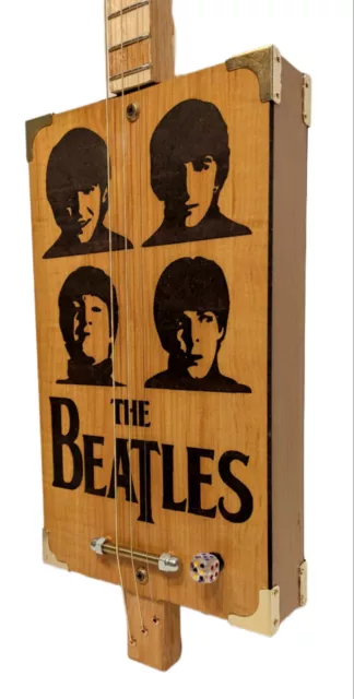 The Beatles Cigar Box Guitar 3tpv Tribute By Matteacci's International 3