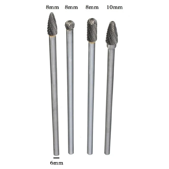 6mm Shank Rotary Burr Rotary File CNC Cutter Engraving Bit Tungsten Carbide Best