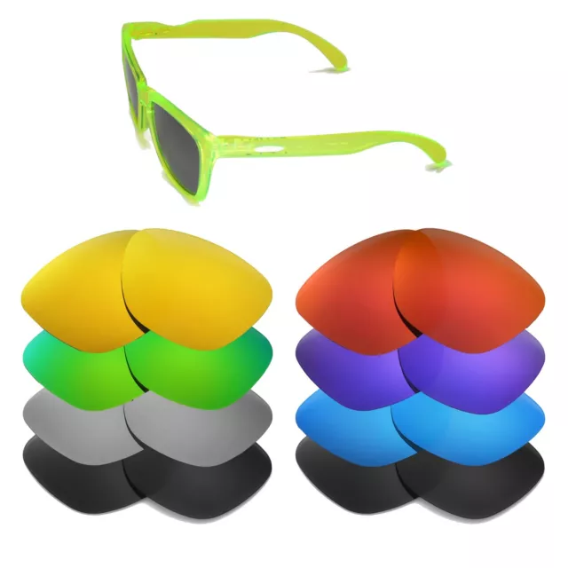 Walleva Replacement Lenses for Oakley Frogskins Sunglasses - Multiple Options