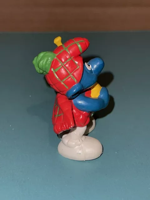 Smurf Smurfs Vintage Peyo Schleich Germany Bully Scottish Bagpipe Toy Figure 3