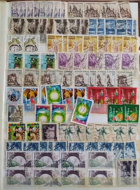 Lot De 90 Timbres France Autoadhésifs Oblitérés – Années 2000+, Beaux Cachets