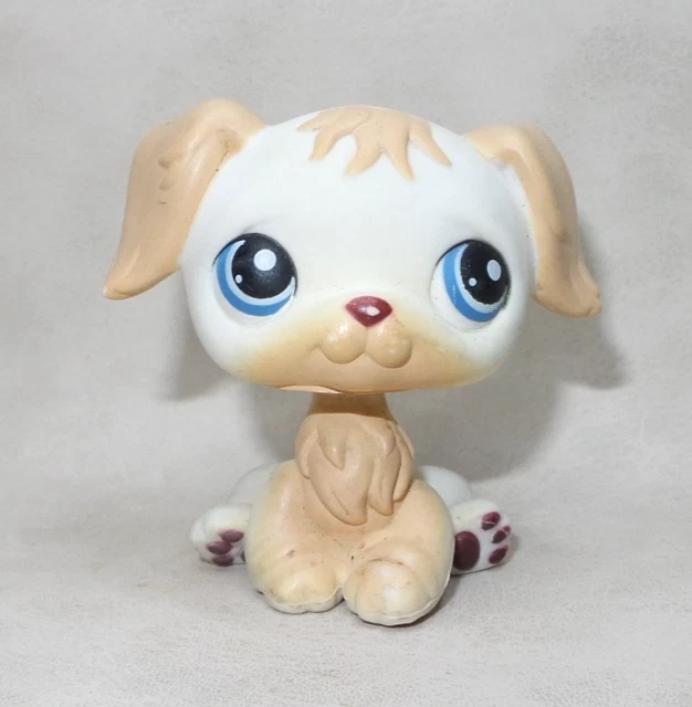 Figurine Littlest Pet Shop LPS N°1087 - Chien St Bernard Bleu Hasbro, Occasion, Pour Collection