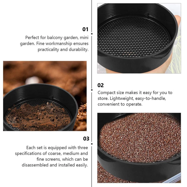 1 Set Boden Sifter Garten Garten Blumenerde 8