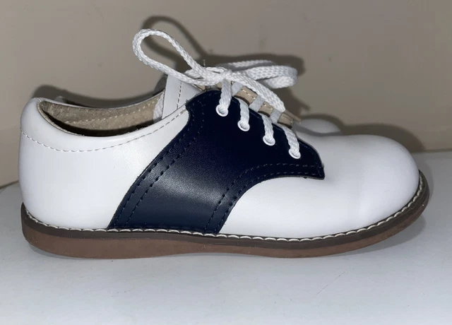 Footmates Cheer-8401 Saddle Shoes Navy White Little Girl’s Lace Up Sz 11M EUC Footmates Cheer-8401 Saddle Shoes Navy White Little Girl’s Lace Up Sz 11M EUC