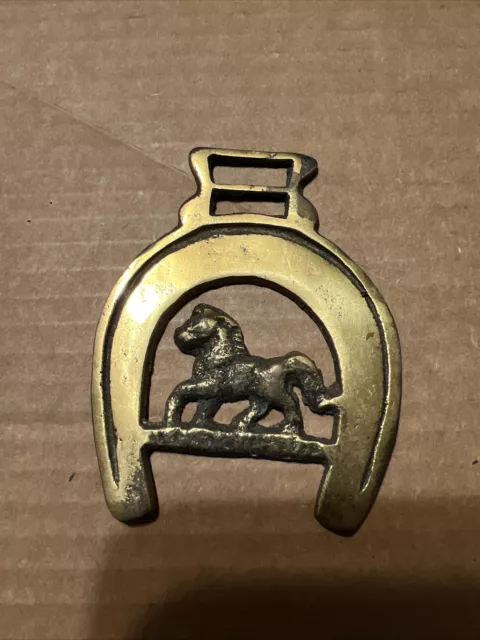 VINTAGE CAST ENGLISH Horse Brass Charles Dickens The Old Curiosity