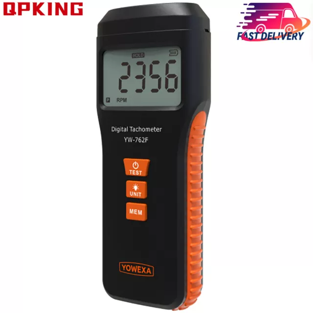 LCD Non-contact Laser Tachometer RPM Speed Tester Digital RPM Tach Photo Meter