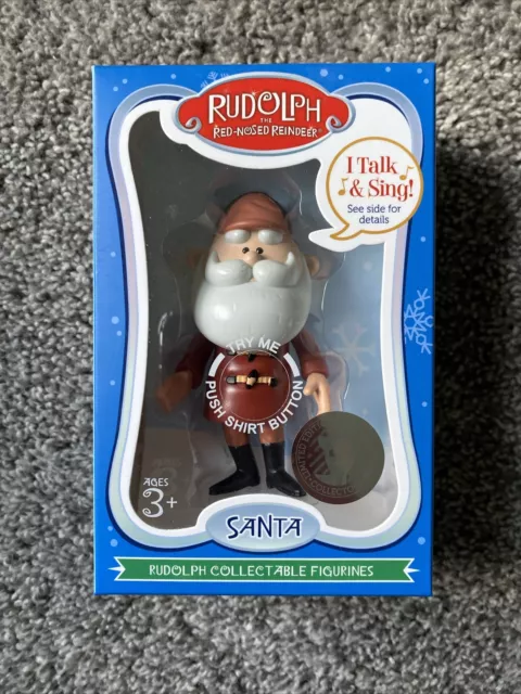 Rudolph The Red Nosed Reindeer 50th Anniversary Ltd Ed Collectible Santa - NIB