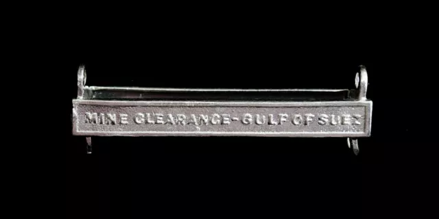 General Service Medal Mine Clearance-Gulf Of Suez Clasp Silver