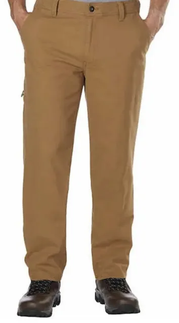 NWT GH Bass & Co. Men Canvas Pants Khaki Tan Brown Blockplane Pants Hammer Loop