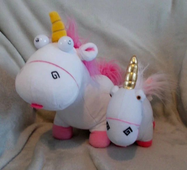 DESPICABLE ME 2 / Minions Fluffy The Unicorn X2 Soft Plush Toy Teddy