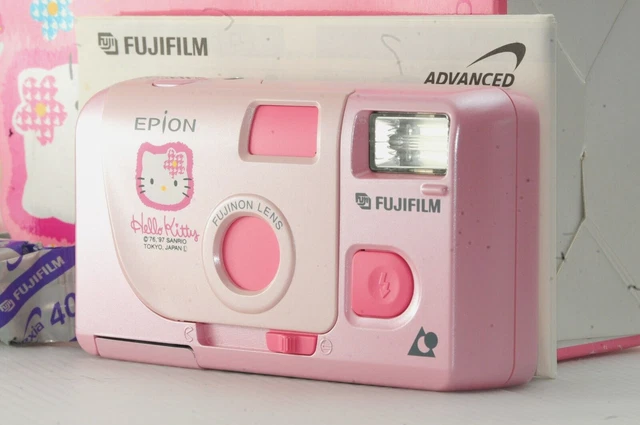 Near MINT in Box Fujifilm Epion Sanrio Vintage Hello Kitty Camera From Japan