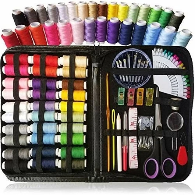 112X Sewing Kit Travel Set Measure Scissor Thimble Thread Needle Storage Box USA