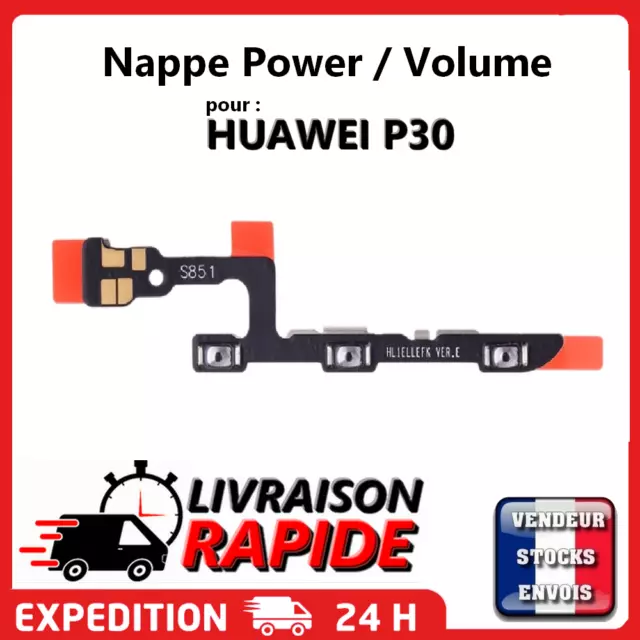 Nappe bouton ON OFF HUAWEI P30 power button volume up down flex ribbon