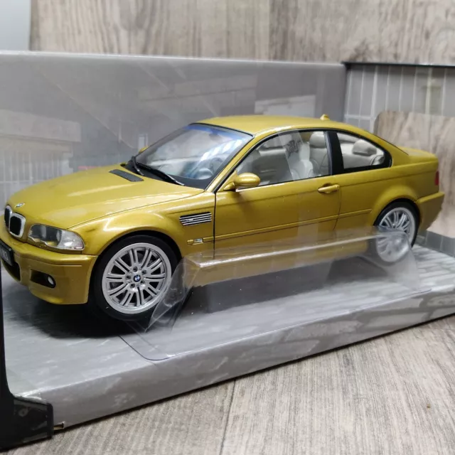 Voiture Solido  Bmw E46 M3 Coupe Phönix Gelb 2000 1:18 Neuf Boite