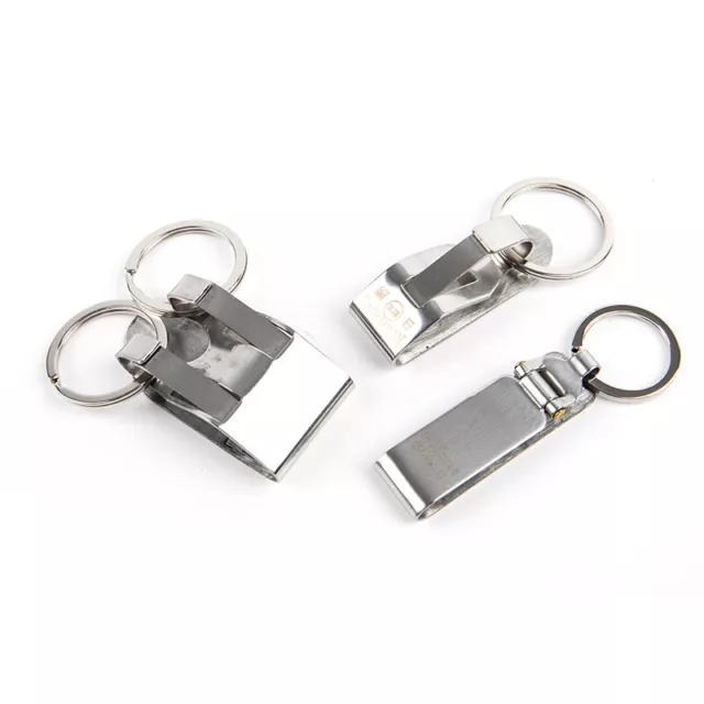 Stainless Steel Keychain Safety Heavy Belt Key Clip Detachable Belt Keych_tu