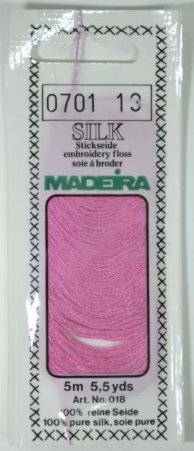 Madeira 100% PURE SILK 4-Strand Hand Embroidery Thread Colour 0701