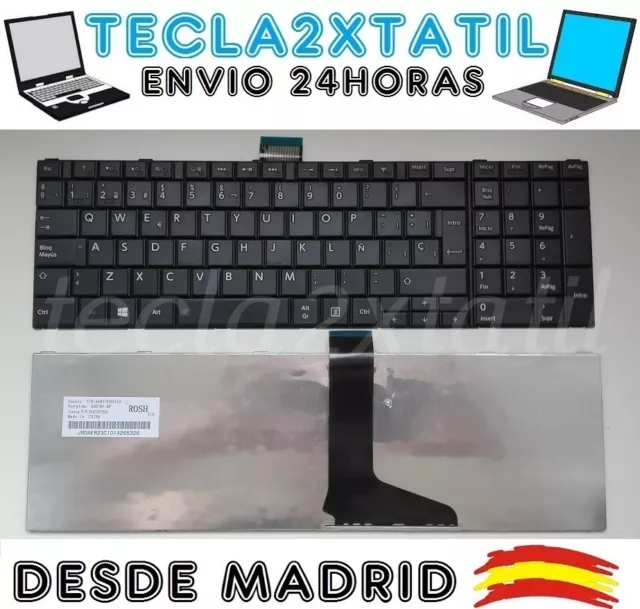 TECLADO PARA PORTATIL Toshiba Satellite P850-12Z EN ESPAÑOL NUEVO NEGRO