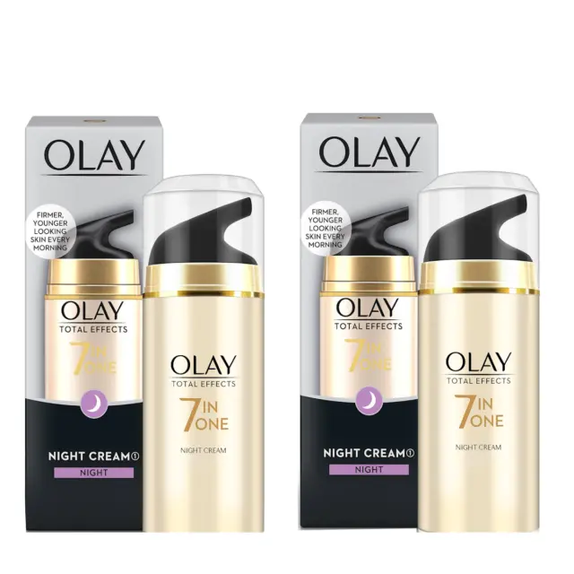 Olay Total Effects 7 In One Night Cream, SEALED 1.7oz/50g [Pack of 2]-BRAND NEW