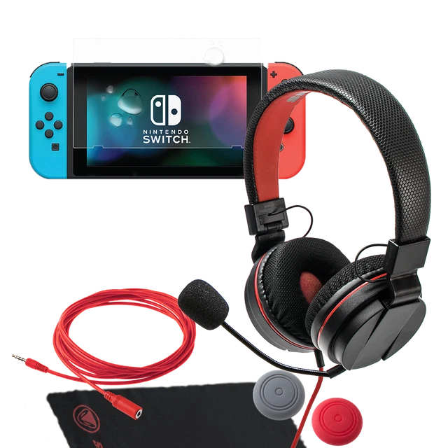 snakebyte Switch Gamer kit S 3,5mm Stereo Gaming Headset 4,5m Control Caps H9
