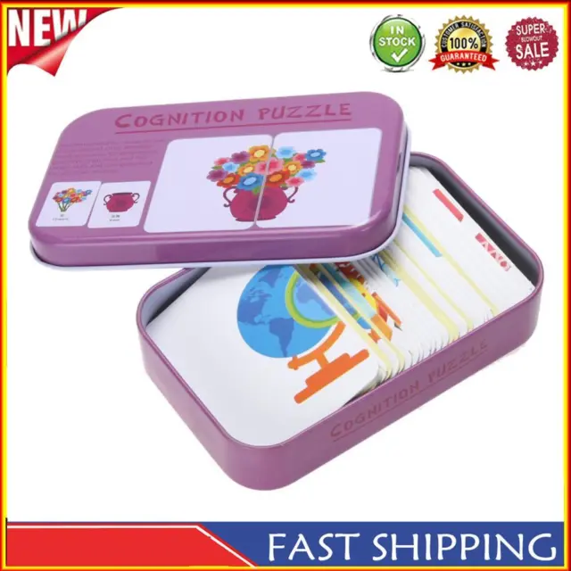 Baby Kids Iron Box Cards Matching Game Educational Toy (Daily Articles)