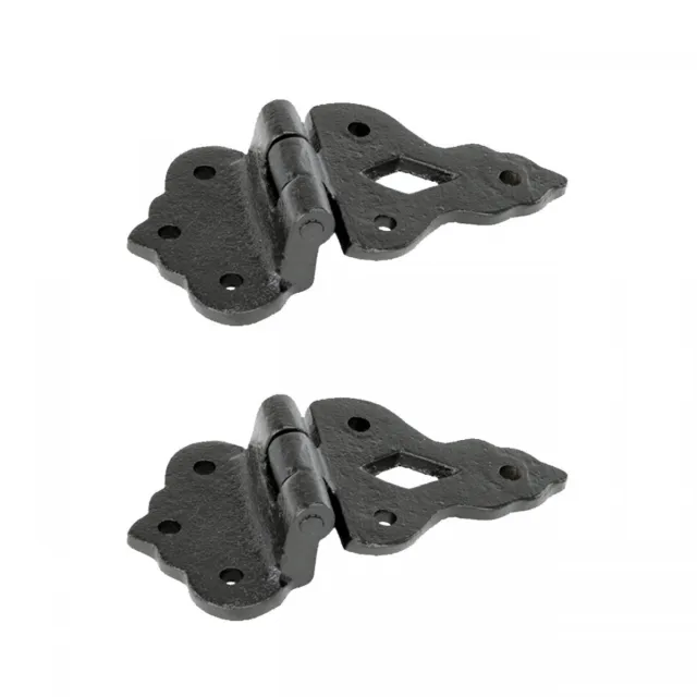 Cabinet Hinge Wrought Iron 3/8" Offset 3 1/2" W Pack of 2 Renovators Supply