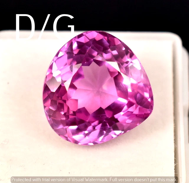 Pietra Rosa PIETRA PREZIOSA CERTIFICATA con zaffiro rosa brillante naturale di ...