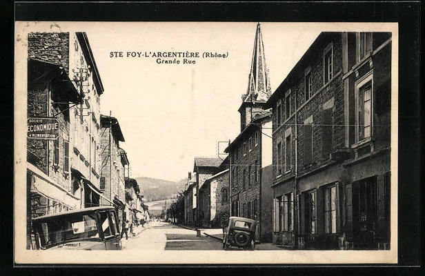 CPA Sainte-Foy-L´Argentière, Grande Rue
