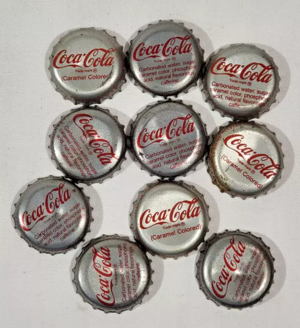 10 Vintage Coke Coca-Cola Bottle Caps