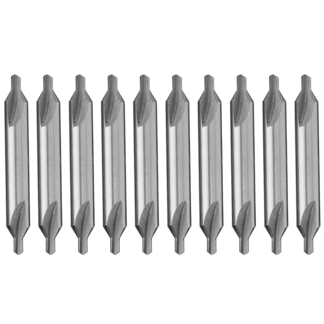 10x HSS 1/4'' Center Drill Combined Countersink 60 Degree Angle Bit Tip Set Tool