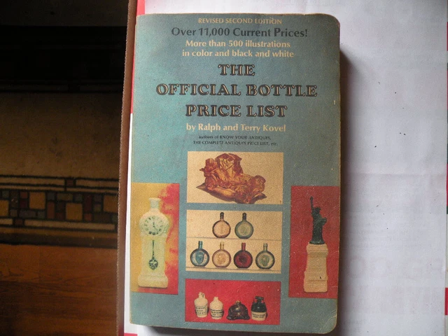 bottle price book-1973 edition --500 pictures -11,000 listings-antique bottles -