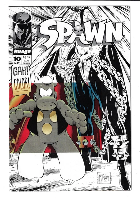 Spawn #10 1993 Image, Cerebus Crossover Cover, Story By Todd Mcfarlane, Dave Sim