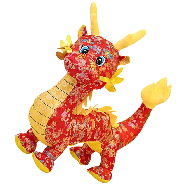 Dragon Doll Toy New Year Mascot Blessing Zodiac Souvenir Gift Child Large