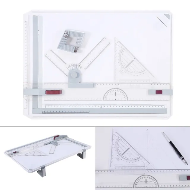 Engineering A3 Drawing Board Table Architects Technical Drafting Whiteboard Tool