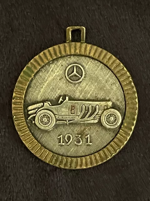 Alter Schlüsselanhänger MERCEDES-BENZ 1931 Plakette  Oldtimer selten