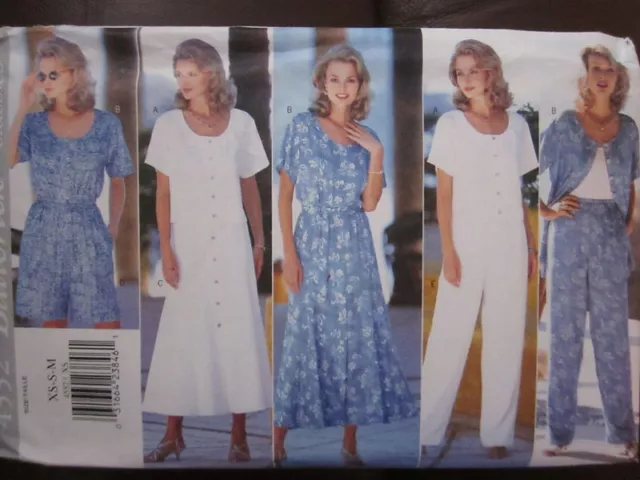 4552 UNCUT Vintage Butterick SEWING Pattern Misses Top Skirt Shorts Pants FF OOP