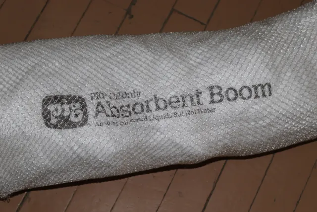 PIG Absorbent Boom Absorbs Oil-Based Liquids White 24 gal.