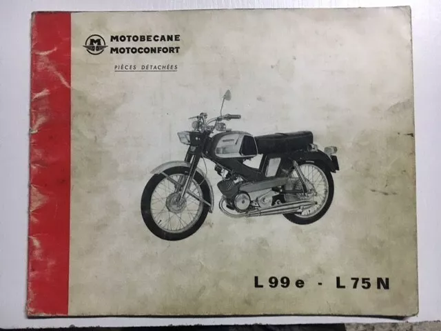 Motobécane L99e L75N catalogue pièces détachées Motoconfort mobylette ( + 99Z )