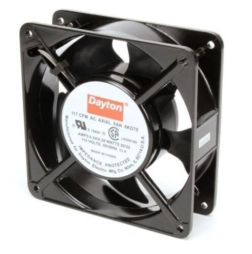 Dayton Axial Fan 115 Volts AC; 20 Watts; 117 CFM; Model 6KD75