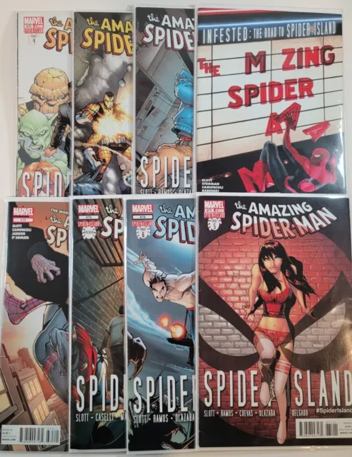 The Amazing Spider-Man #665, #668-#673, #675 Marvel Comics 2011 1st Prints Run