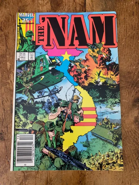 The 'NAM #1 DEC 1986 Marvel Comics Newsstand Edition COMBINE SHIPPING D