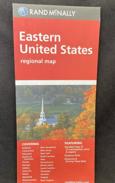 Eastern United States Regional Road Map, USA, US by Rand McNally