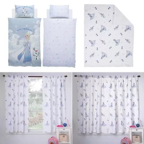 Disney Frozen Housse Couette Simple Set Rideaux Blanket - Filles Enfants Chambre