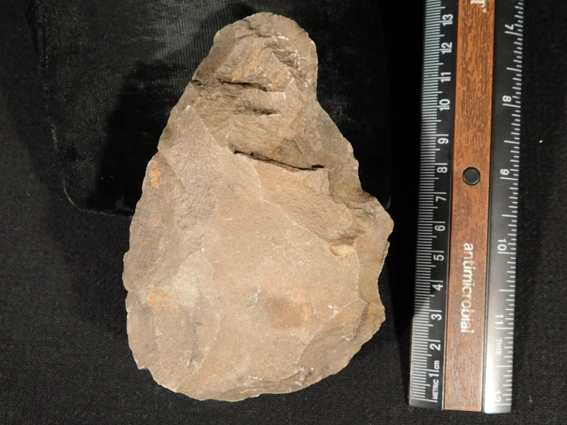 BIG! One Million Year Old! Early Stone Age ACHEULEAN HandAxe ASSA Morocco 392gr