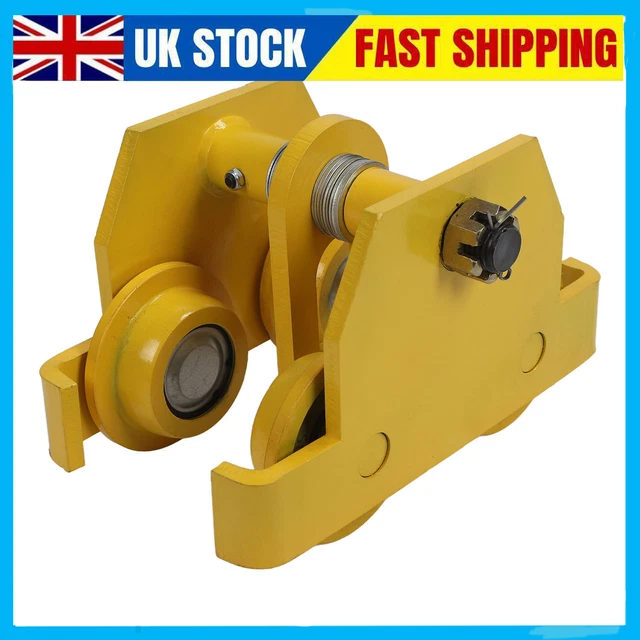 3 Ton Capacity Manual Trolley Heavy Duty Steel I Beam Single Track