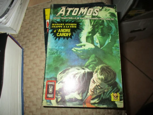 Atomos 3 Comics Pocket Artima Aredit 1969 Tbe
