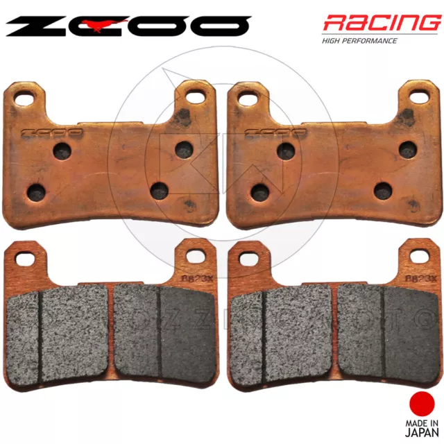 4 Pastiglie Freno Anteriore Zcoo Racing-Ex T004 Kawasaki Zx10R Ninja 1000 2011